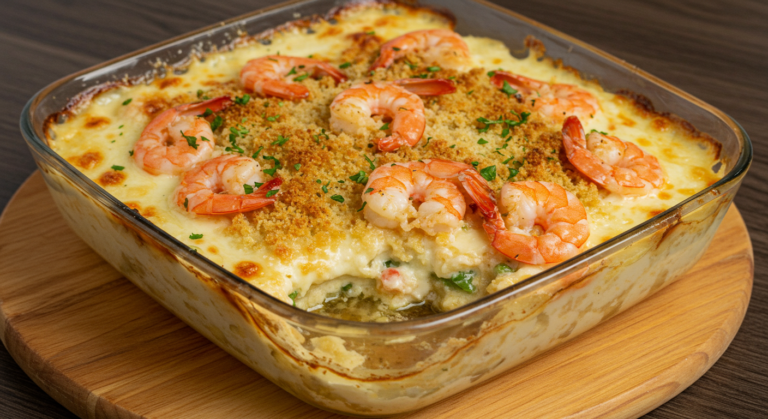 Garlic Shrimp Gratin