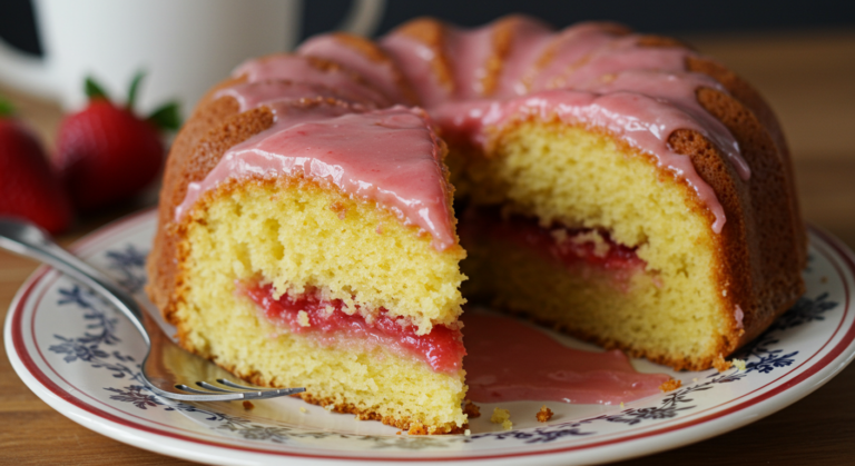 Strawberry Glaze Cake