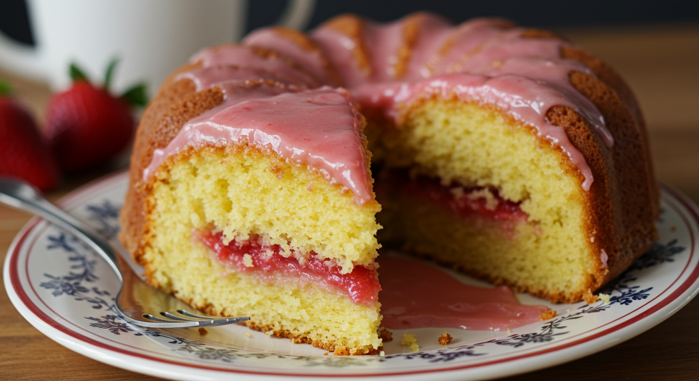 Strawberry Glaze Cake