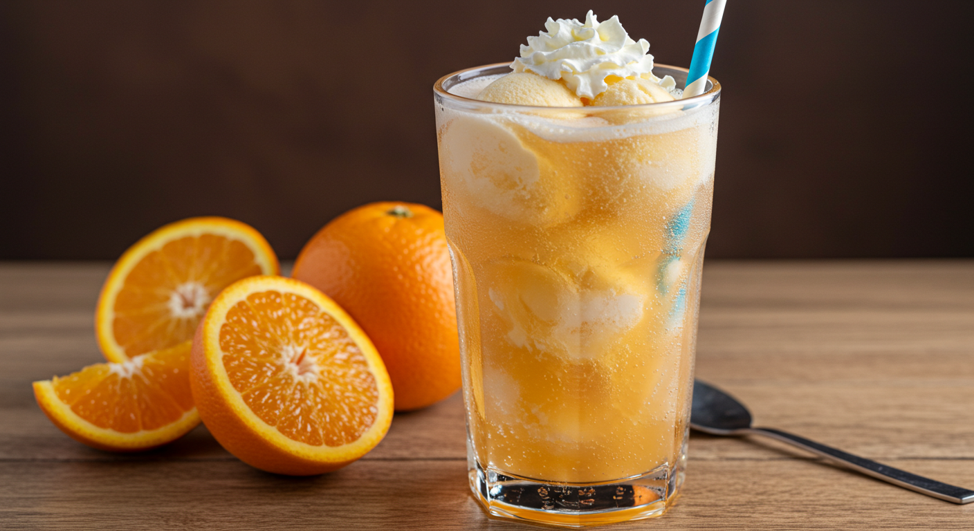 How to make a Boozy Creamsicle Float at home