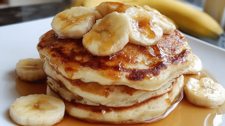Perfectly Fluffy Banana Pancakes