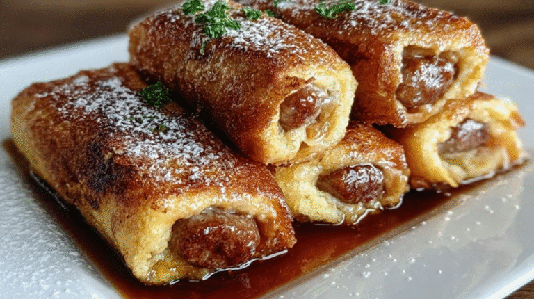 Sausage French Toast Roll-Ups