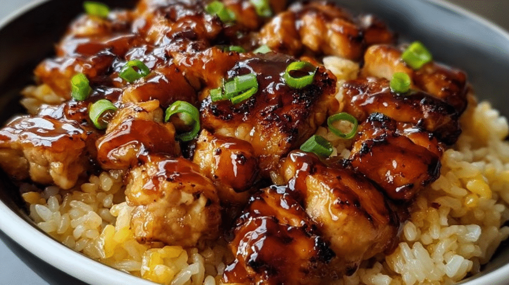 Honey BBQ Chicken Rice - CookTune
