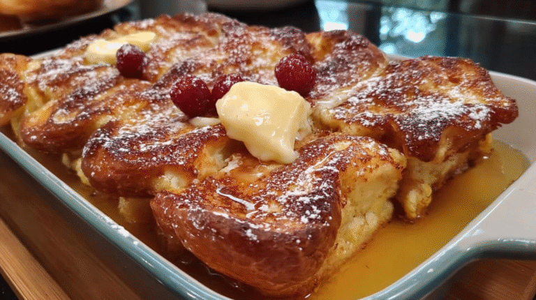Hawaiian Roll French Toast Bake