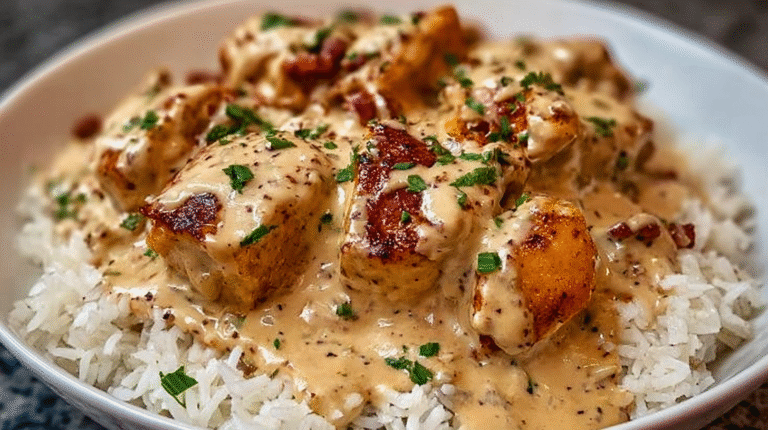 Creamy Smothered Chicken and Rice