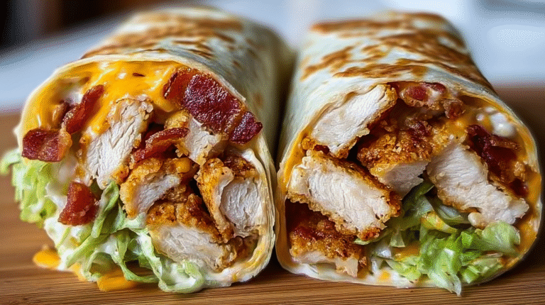 Crispy Chicken Bacon Ranch Wrap