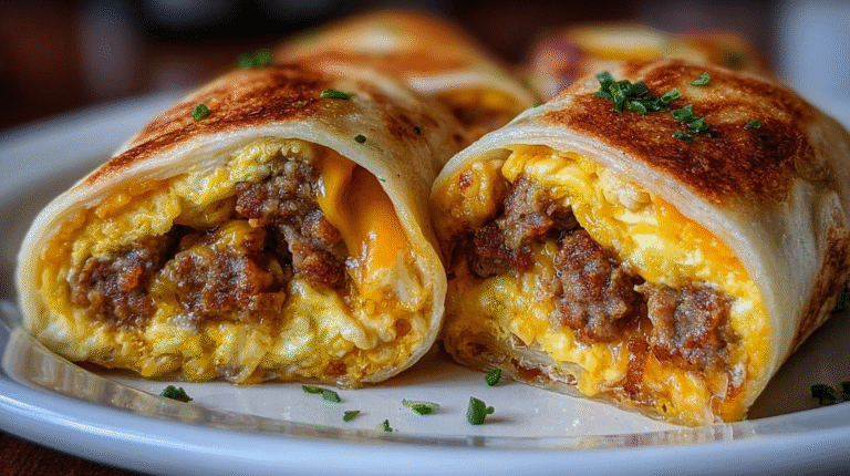 Sausage Egg and Cheese Breakfast Roll-Ups
