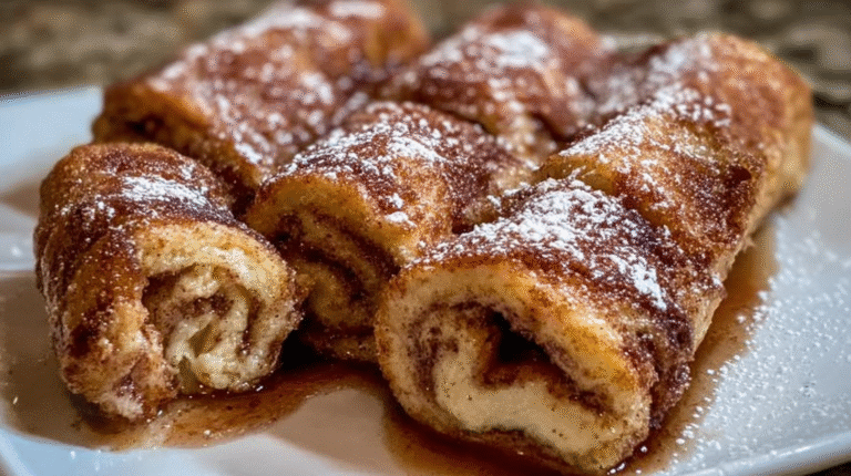 Cinnamon Roll French Toast Roll-Ups