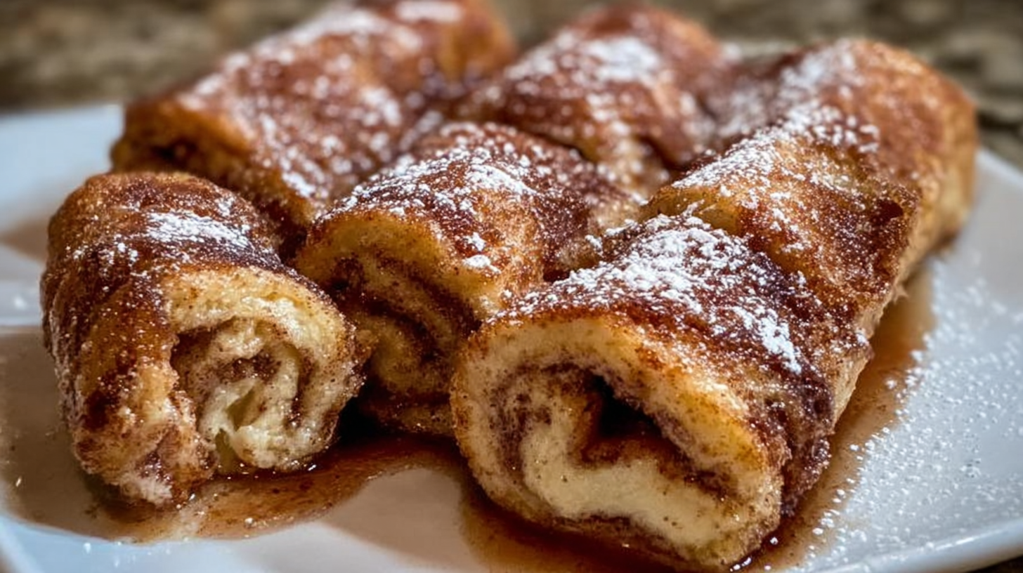 Cinnamon Roll French Toast Roll-Ups